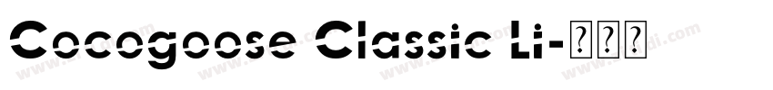 Cocogoose Classic Li字体转换